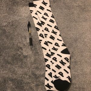 PINK over-the-knee socks